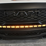 RAM REBEL lightbar on 2025 RAM 1500 Rebel — curved PRO LED bar integrates with factory bumper, slim built-in look, bolt-on installation