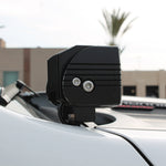 RAM 1500 dual-color ditch lights, white LED with amber DRL backglow, rugged off-road lighting