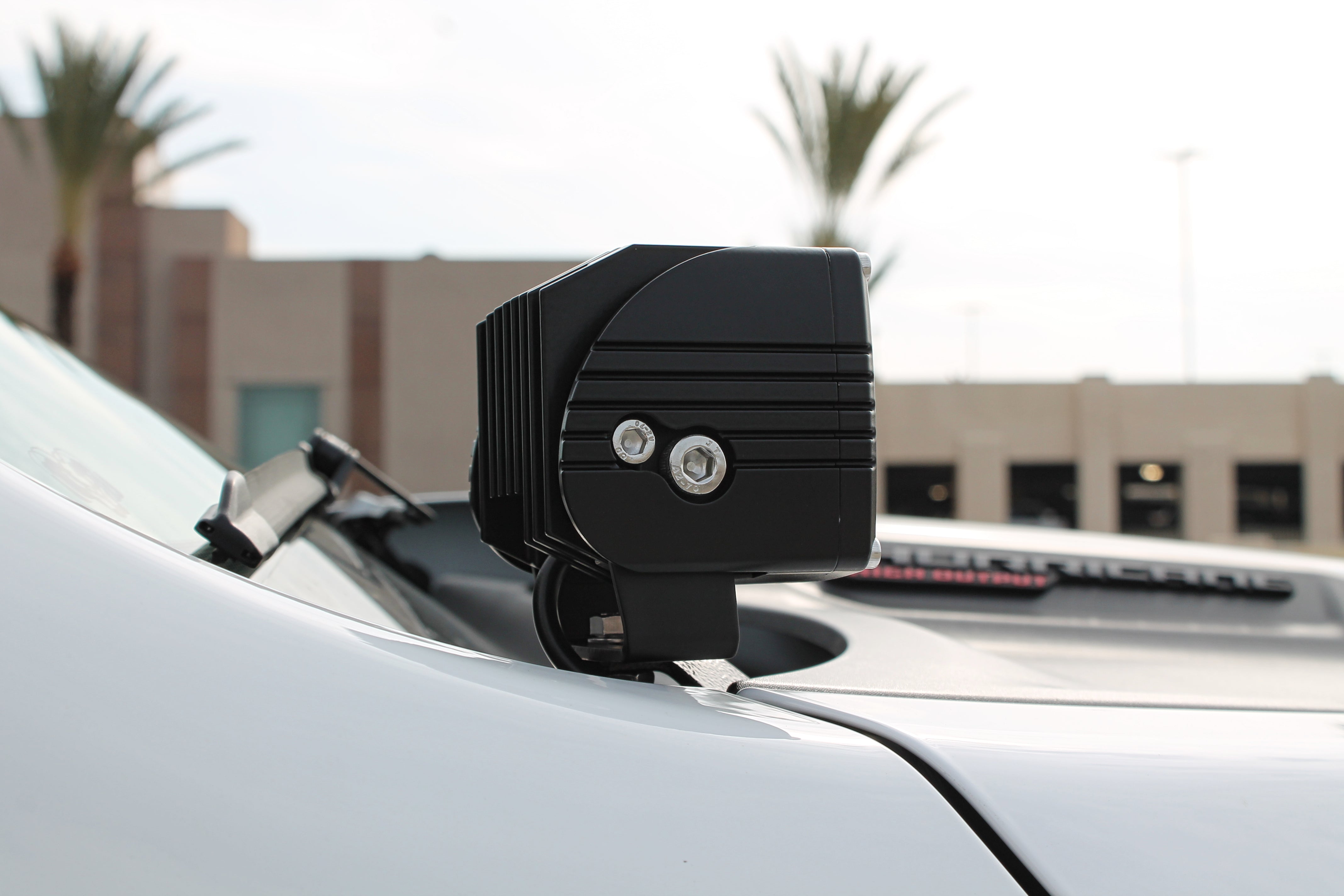 RAM 1500 dual-color ditch lights, white LED with amber DRL backglow, rugged off-road lighting