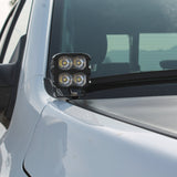 RAM RHO Ditch Lights - PRO 2025+ on RAM 1500 with dual white LED and amber DRL backglow for RAM RHO Ditch Lights