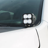 RAM RHO Ditch Lights - PRO 2025+ on 2025 RAM 1500 with dual color white LED and amber DRL backglow for enhanced visibility
