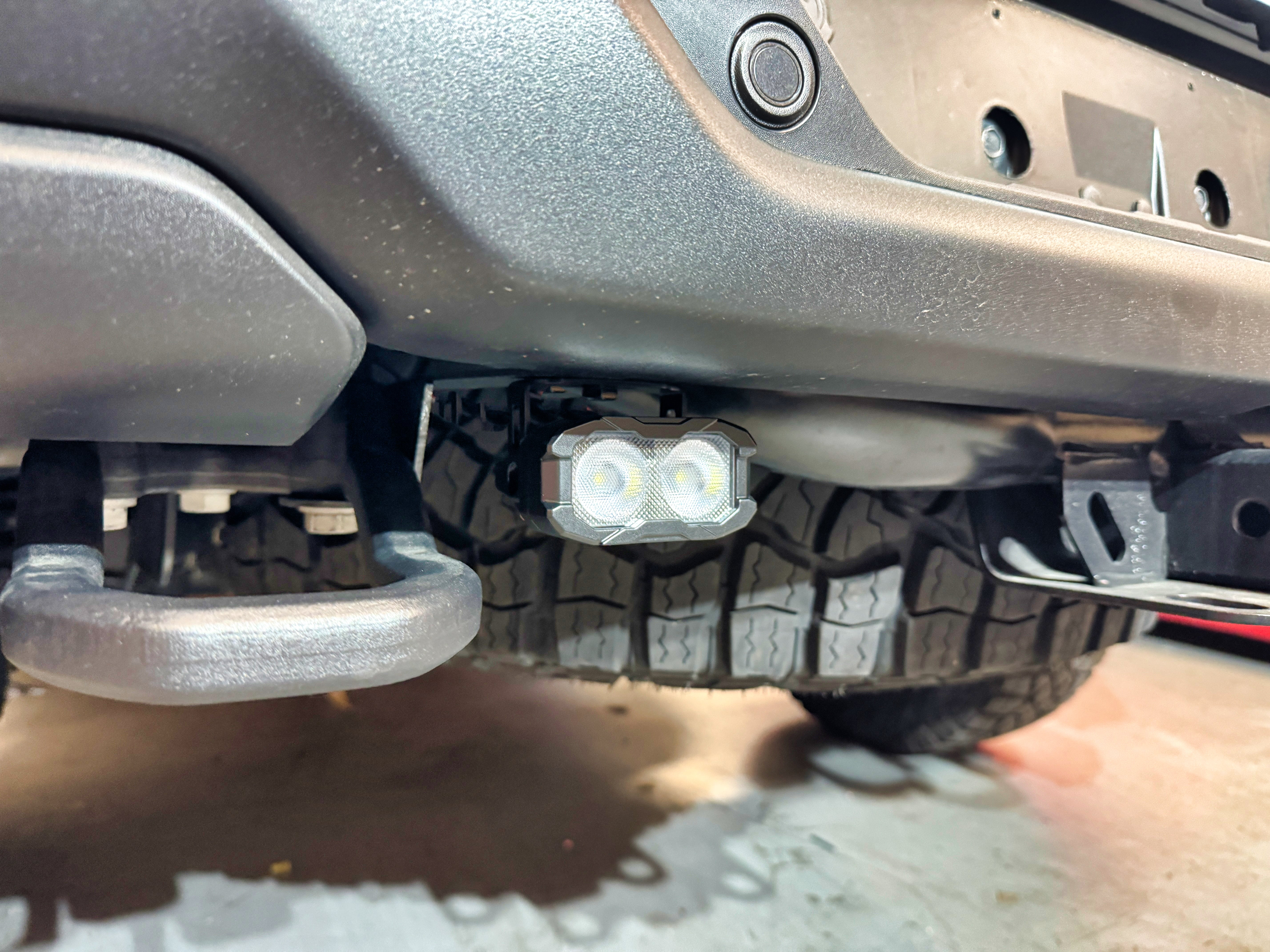 RAM RHO REVERSE Reverse Light Kit: RAM RHO REVERSE pod pair with white main LED and amber or red backlight for turn signals