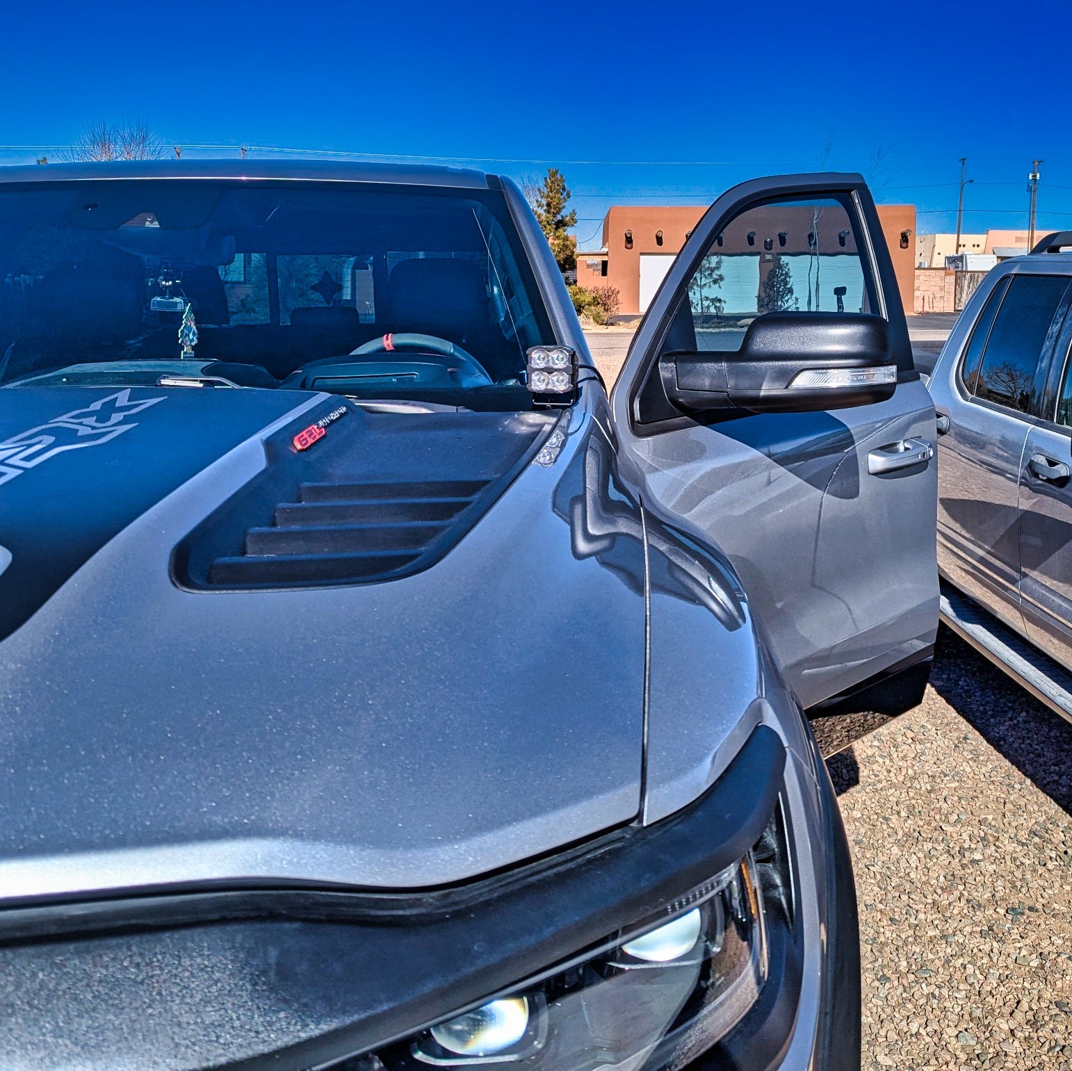RAM 1500/TRX ditch lights, dual-color white LED with amber DRL backglow, fits RAM 1500 and TRX