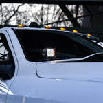 2025+ RAM 2500 3500 Ditch Lights dual color LED ditch light mounted on white RAM HD truck
