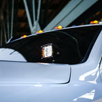 2025+ RAM 2500 3500 Ditch Lights dual color LED ditch light mounted on driver side A-pillar