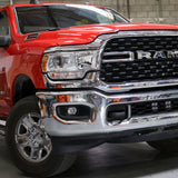 RAM 2500 lightbar Bumper Light kit installed on 2019-2024 RAM 2500 lower grille with LED light pods