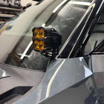 up close view of ditch light on the rivian by mandr automotive