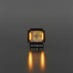 Dual-color Silverado 1500 ditch lights cube pod with amber DRL backglow for 2022-2026 Chevy Silverado 1500 trucks