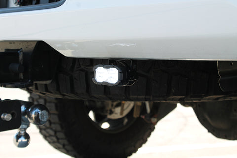 Sierra HD Reverse off-road rear pod kit for 2020+ Sierra 2500/3500 HD with white LED pod and amber/red backlight option - Sierra HD Reverse