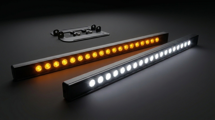M&R Slim line LED light bars with brackets