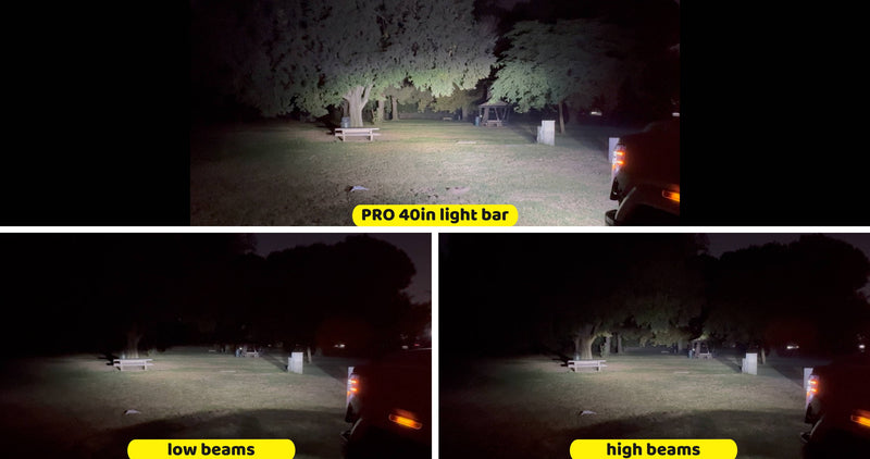 2025+ Toyota 4Runner 40in Light Bar PRO light output 1