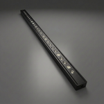 2019+ Mercedes Sprinter 40in SLIM LED light bar, black aluminum housing with a single row of round LED lenses