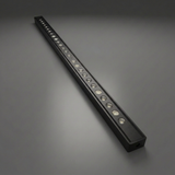 2019+ Mercedes Sprinter 40in SLIM LED light bar, black aluminum housing with a single row of round LED lenses