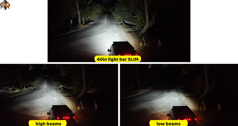 2019+ Mercedes Benz Sprinter 40in Light Bar - SLIM light output 3
