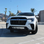 Subaru Ascent LightBar undercar front view for 2019+ models in bolt-on kit with powder coated bracket