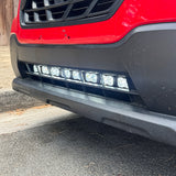 red 2022 subaru crosstrek gen 2 light bar off roading in lower grille