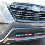 grey subaru forester led light bar off roading