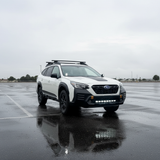 2020-2024 Subaru Outback PRO LED light bar product graphic with beam detail