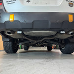 Subaru Outback reverse light kit installed on 2020-2024 Outback rear bumper showing bright LED reverse pods
