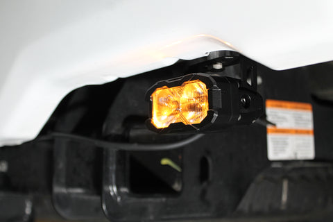 amber LED light pod that is used as reverse light on 2023 2024 ford superduty