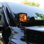 upclose ditch light on new 2024 toyota tacoma amber light