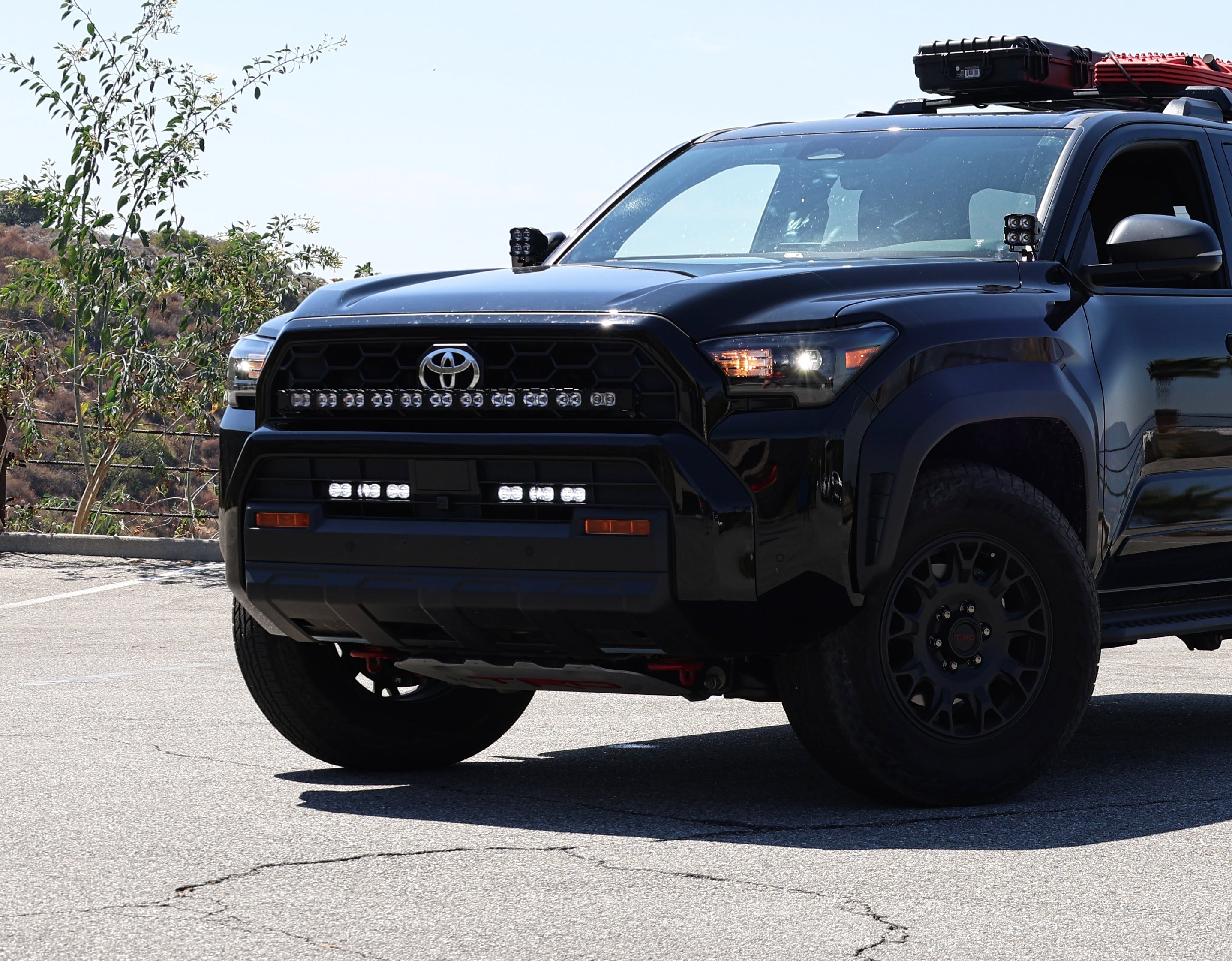 4Runner Light Bars on 2025 Toyota 4Runner with 11in PRO lower grille LED light bars installed