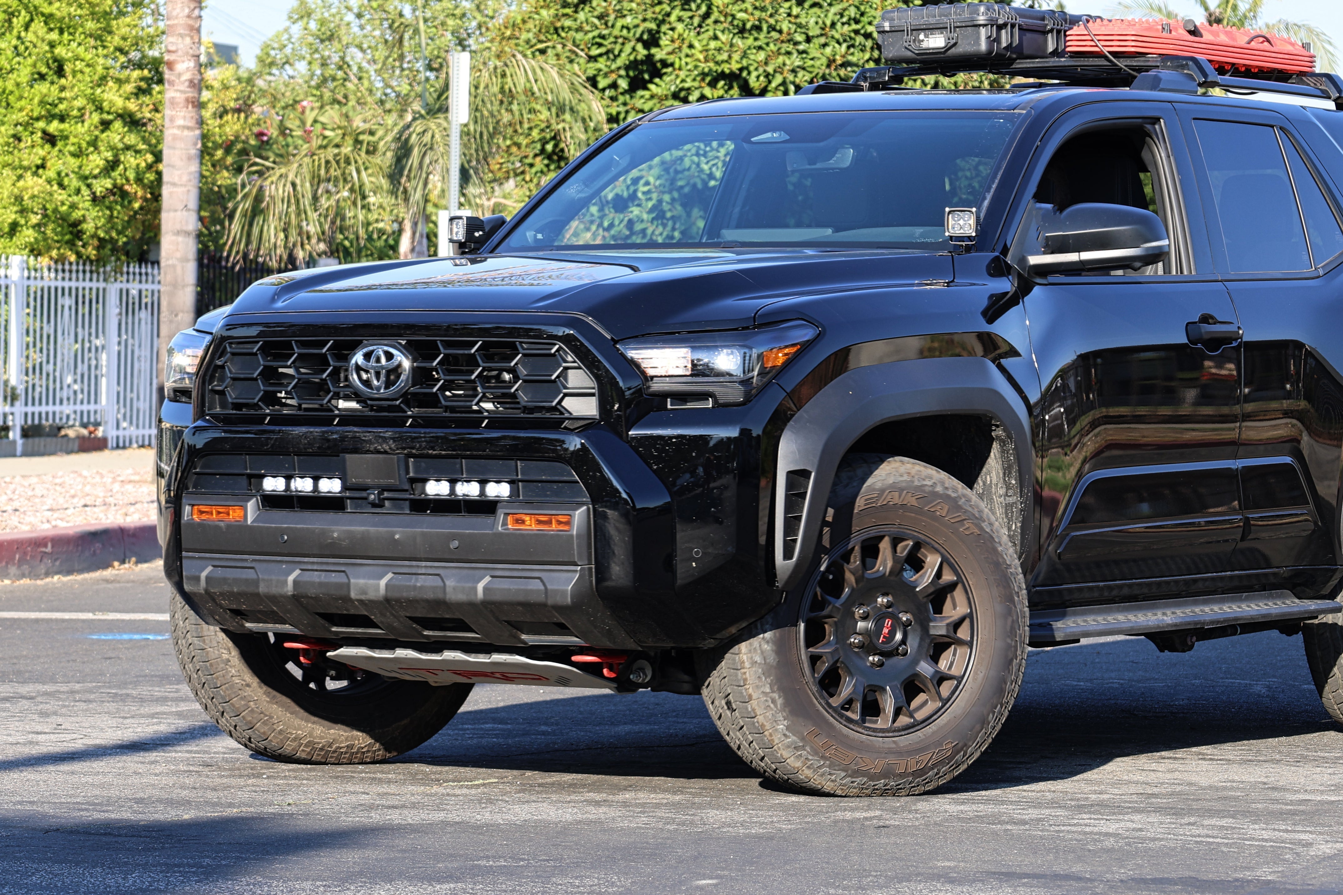 4Runner Light Bars on 2025 Toyota 4Runner PRO 11in lower grille LED light bars installed front view