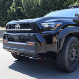 4Runner Light Bar slim curved 40in LED mounted in front grille on 2025 Toyota 4Runner TRD Off-Road style black SUV