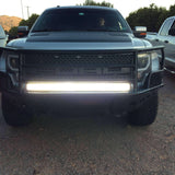Ford Raptor Gen 1 LightBar installed as single 40in front bumper light bar on 2010-2014 Ford Raptor truck