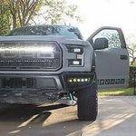 2017 2018 2019 2020 ford raptor generation 2 with 1 white 40in light bar behind grille