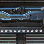 2019 2020 2021 blue chevrolet Silverado one 30in light bar behind the grille M&R Automotive