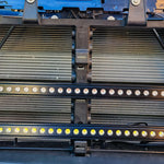 2019 2020 2021 Chevrolet Silverado two amber 40in light bars behind the grille showing metal bracket - M&R Automotive