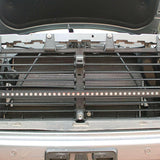 2019 2020 2021 2022 2023 gray GMC Sierra 1500 with one 40in Light Bar behind the grille and hood up