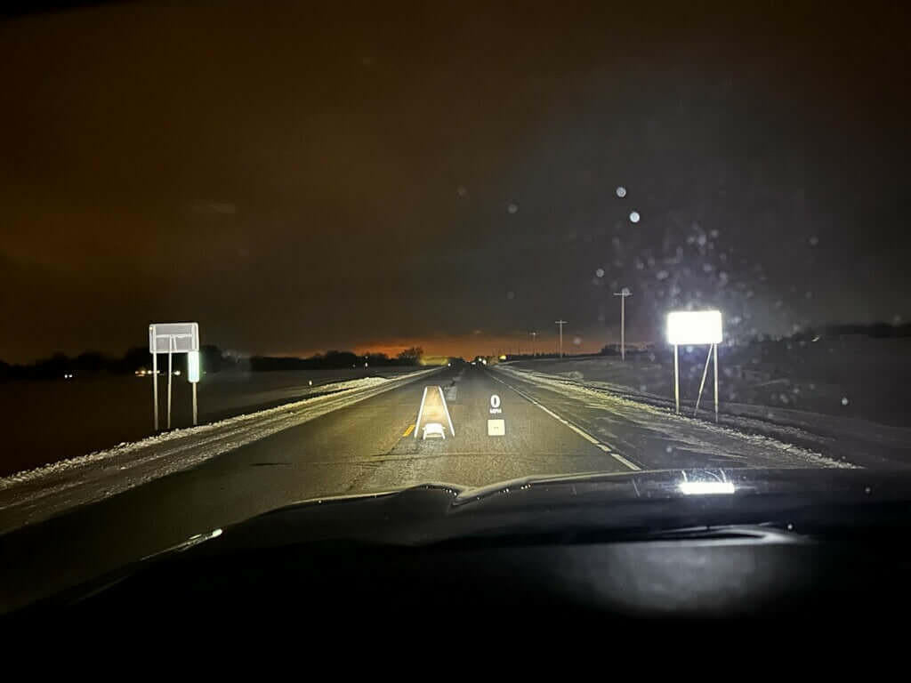 2021 2022 2024 gmc sierra 1500 light output in the dark of 40in white light bar