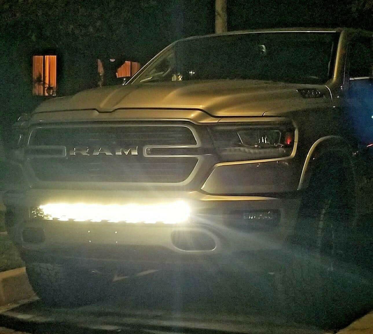 2019 2020 2021 2022 2023 gray RAM 1500 two white 40in light bars
