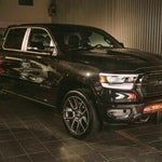 2019 2020 2021 2022 2023 black RAM 1500 with one amber 40in light bar