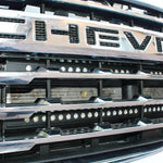 2020 2021 2022 2023 Chevrolet Silverado 2500/3500HD two 40in light bars behind grille- M&R Automotive