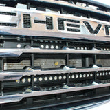 2020 2021 2022 2023 Chevrolet Silverado 2500/3500HD two 40in light bars behind grille- M&R Automotive