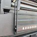 2020 2021 2022 2023 GMC Sierra 2500/3500HD one 40in light bar behind the grille showing black metal bracket
