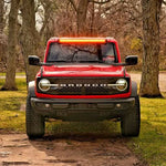 2021 2022 2023 red ford bronco with amber 40in roof light bar M&R Automotive