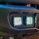 2021 2022 2023 Ford Bronco Capable Bumper with two white 40watt Fog Light pods - M&R Automotive