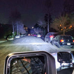 2021 2022 2023 ford bronco light output in the dark of hood mount ditch lights M&R Automotive