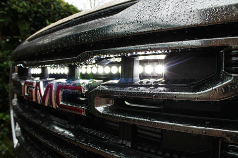 2021 2022 2023 GMC Canyon one white 30in Light Bar behind the grille M&R Automotive