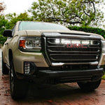 2021 2022 2023 GMC Canyon one white 30in Light Bar behind the grille M&R Automotive