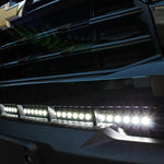 2021-2023 black Chevrolet Colorado one 40in Light Bar behind grille white color - M&R Automotive