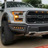 white ford raptor 2017 2018 with off roading fog light kits 20watt square light pods