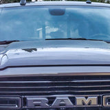 2025+ RAM 2500 3500 Ditch Lights with bright dual color LED ditch lights mounted by mirrors