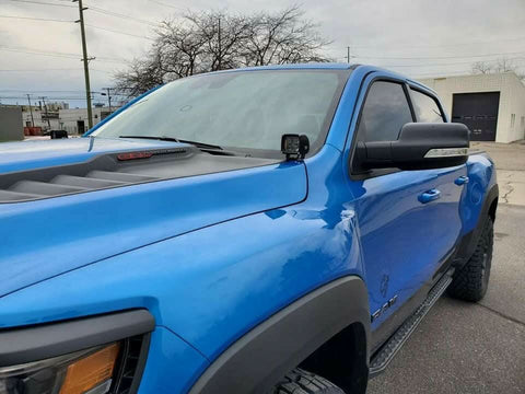 2019 2020 2021 2022 2023 blue RAM 1500 TRX hood mount kit - M&R Automotive