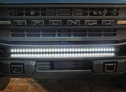2021 2022 2023 Ford Bronco Capable Bumper one white 40in Light Bar - M&R Automotive