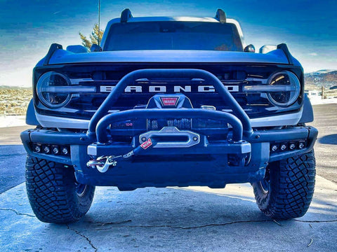 2021 2022 2023 2024 blue ford bronco modular bumper dual function fog light kit